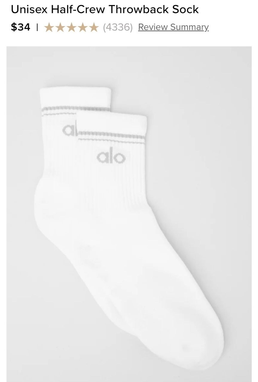 Unisex Half-Crew Throwback Sock
