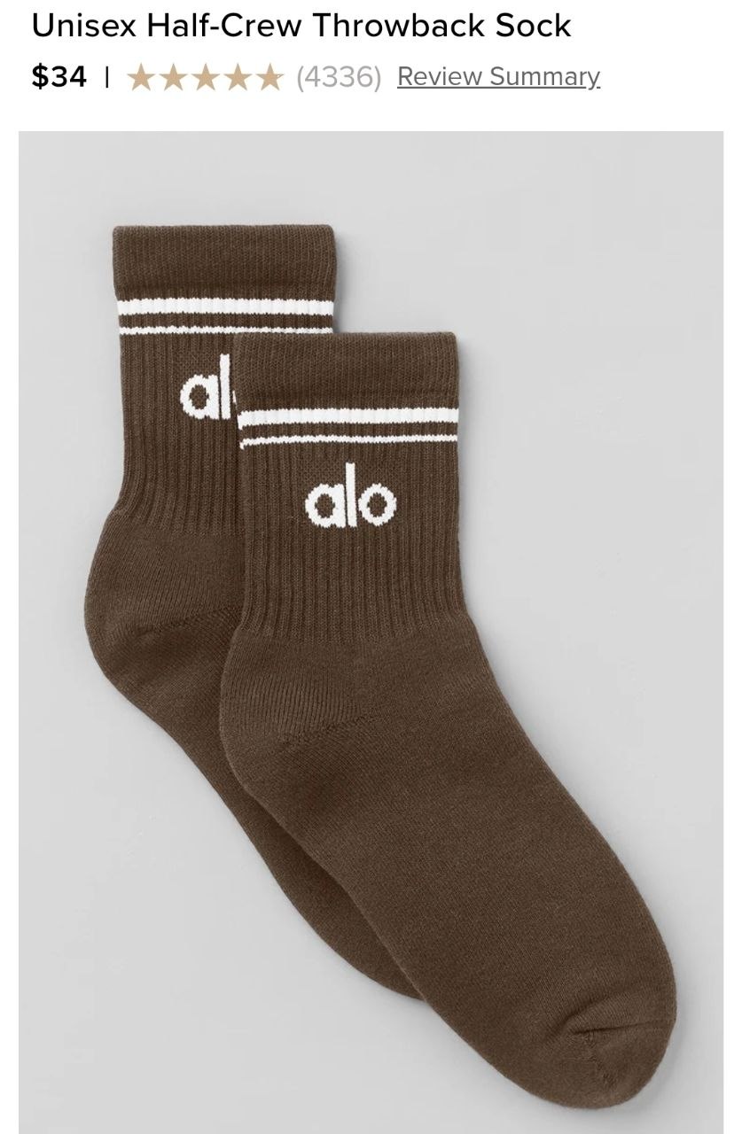 Unisex Half-Crew Throwback Sock