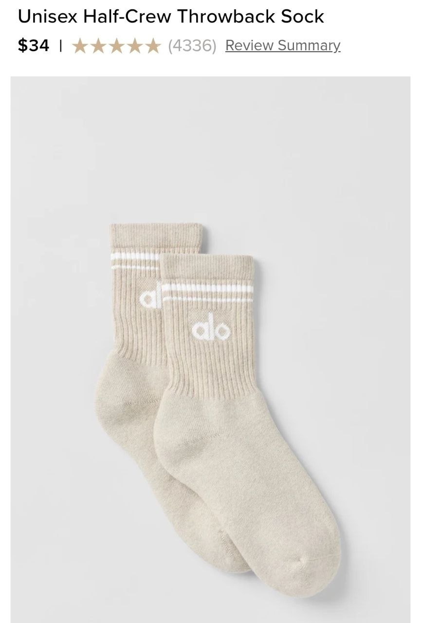 Unisex Half-Crew Throwback Sock