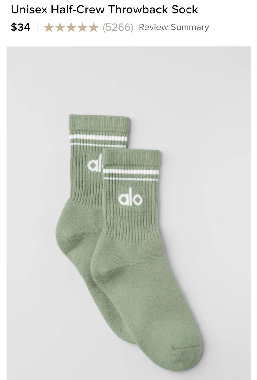 Unisex Half-Crew Throwback Sock