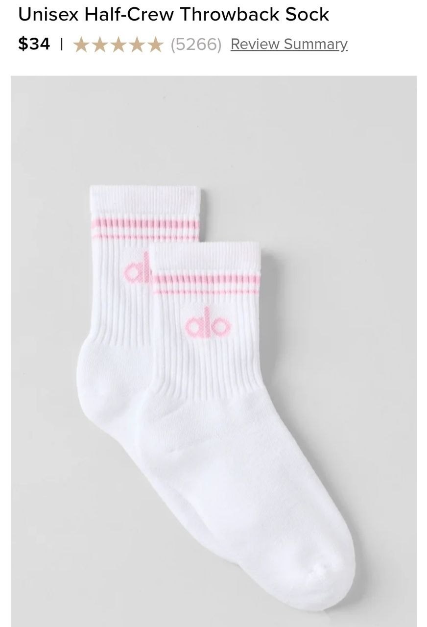 Unisex Half-Crew Throwback Sock