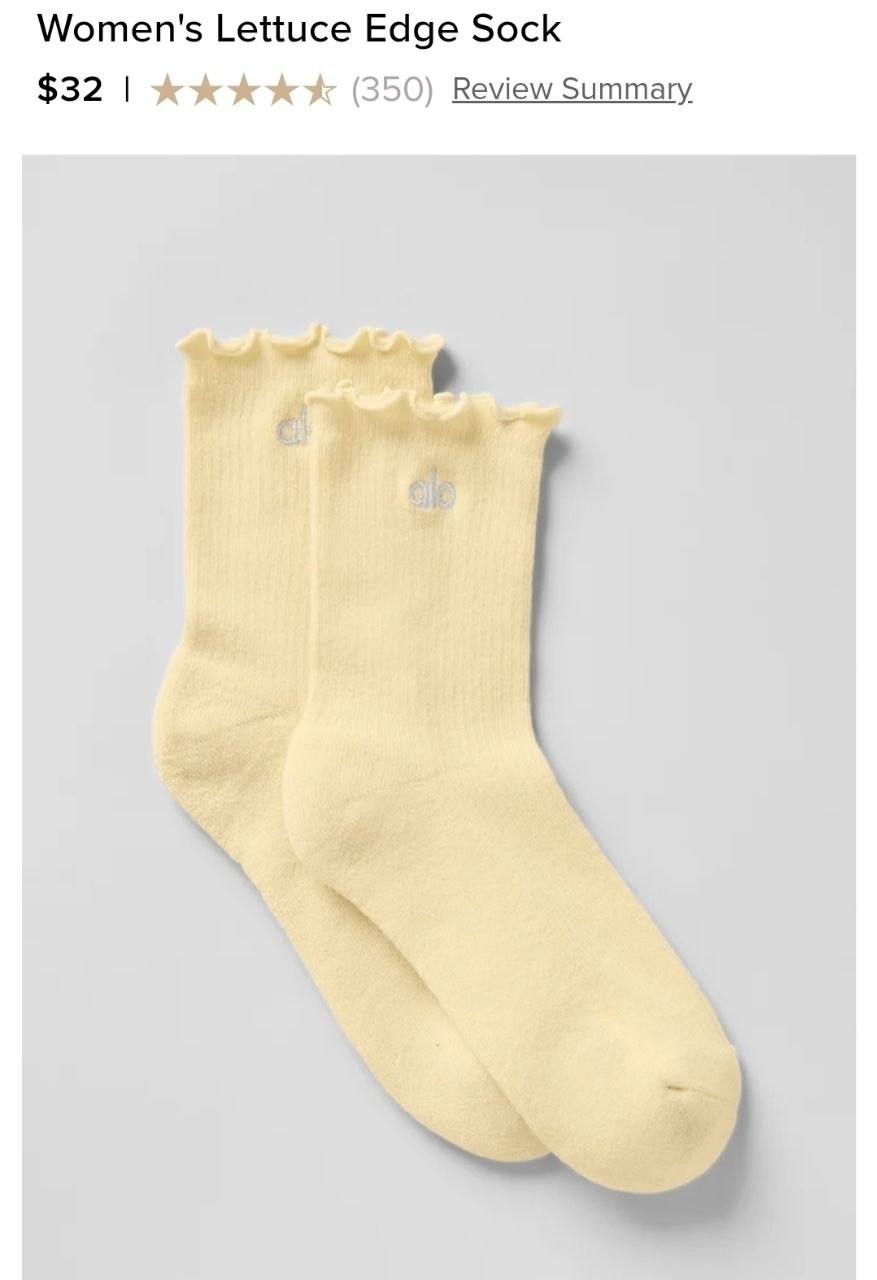Women's Lettuce Edge Sock