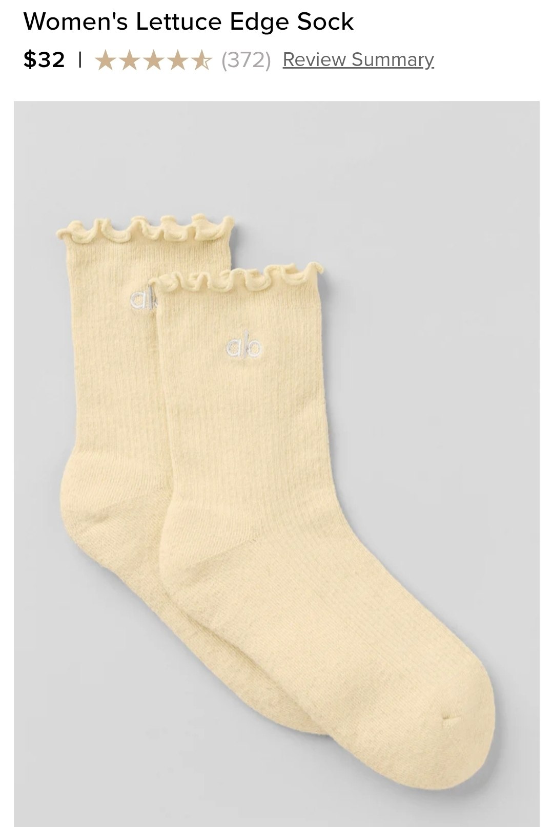 Women's Lettuce Edge Sock