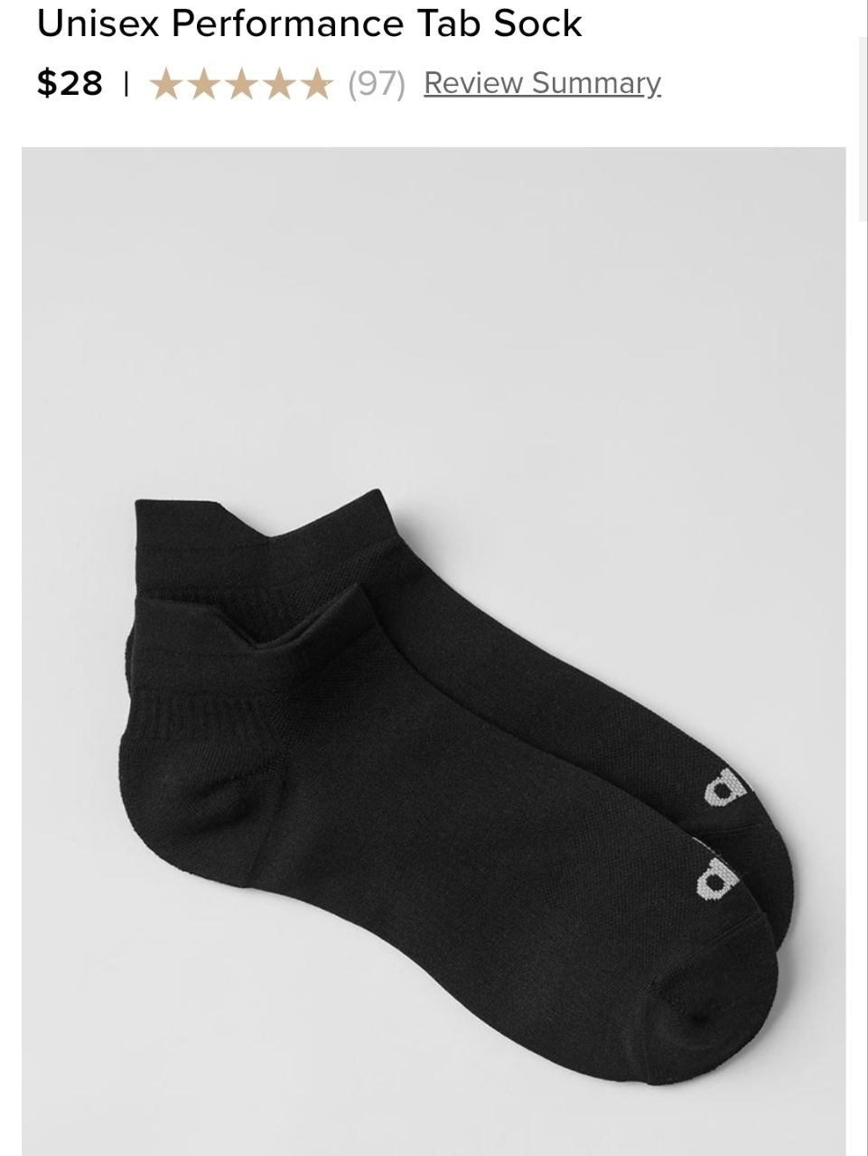 Unisex Performance Tab Sock