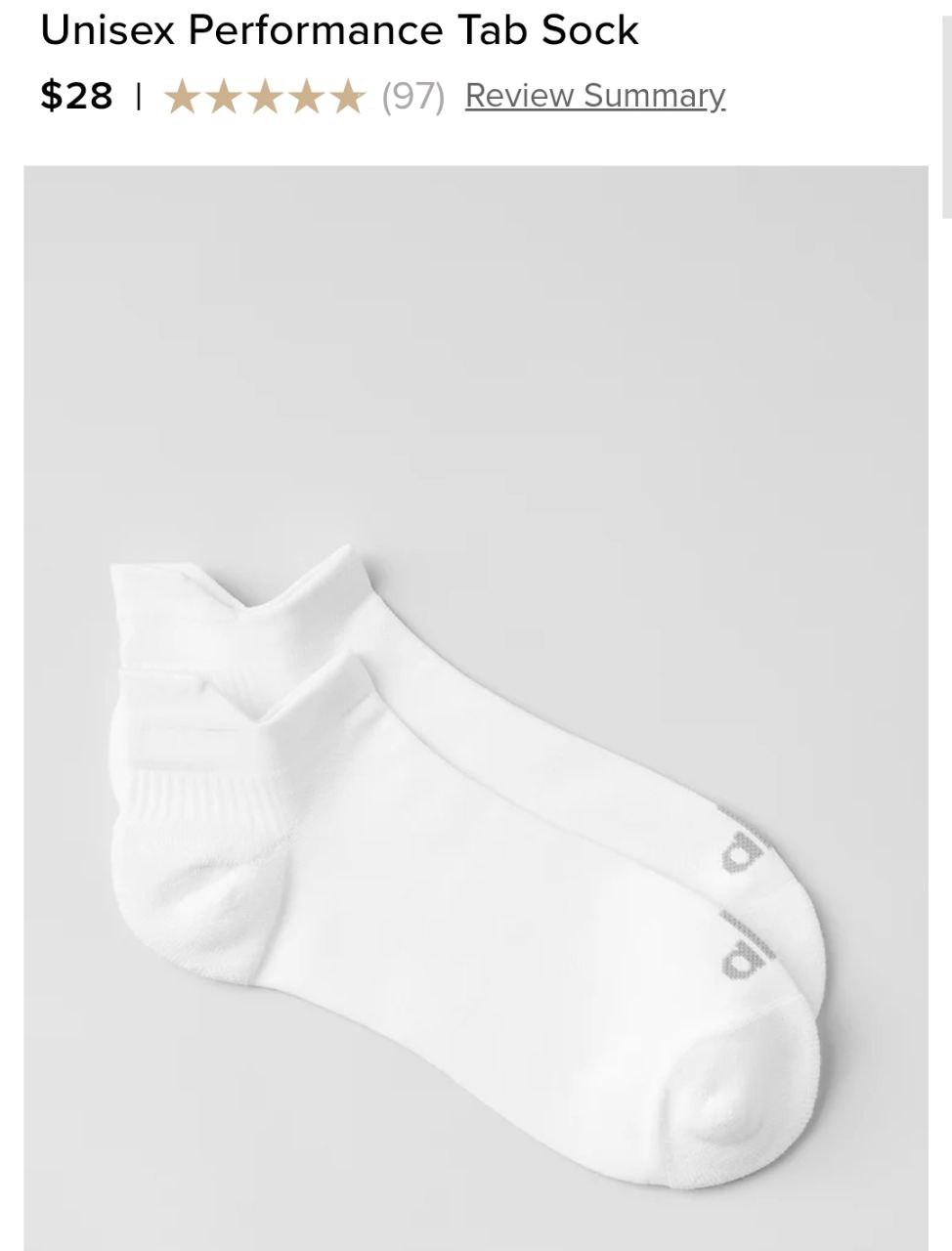 Unisex Performance Tab Sock