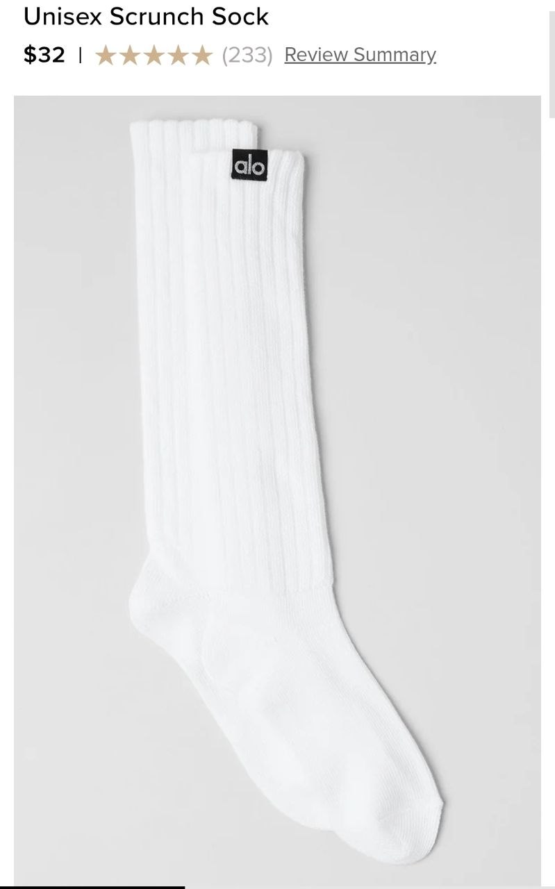 Unisex Scrunch Sock