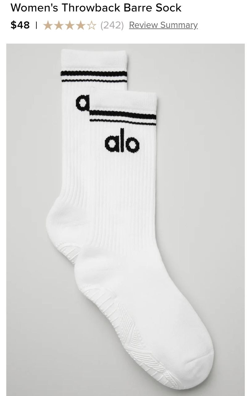 Women's Throwback Barre Sock