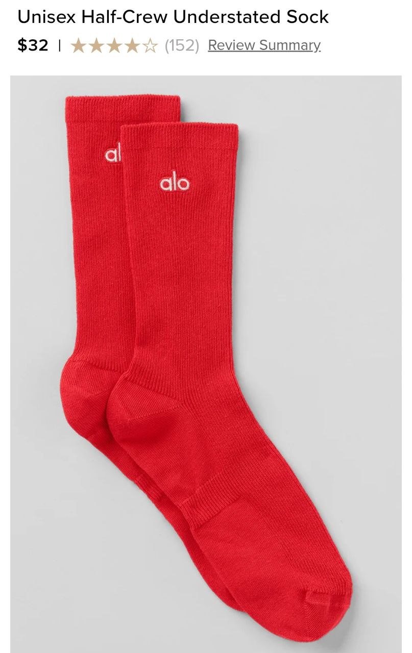 Unisex Half-Crew Understated Sock