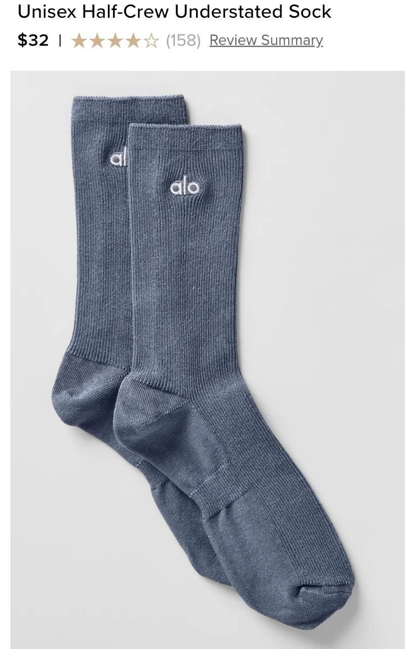 Unisex Half-Crew Understated Sock