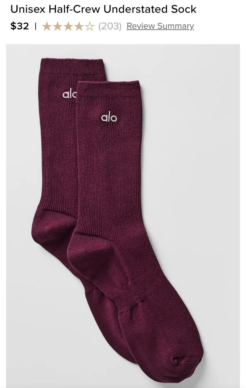 Unisex Half-Crew Understated Sock