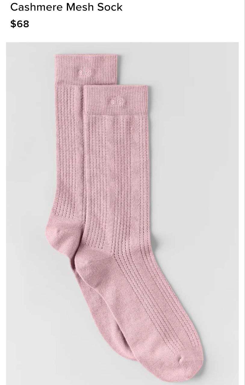Cashmere Mesh Sock