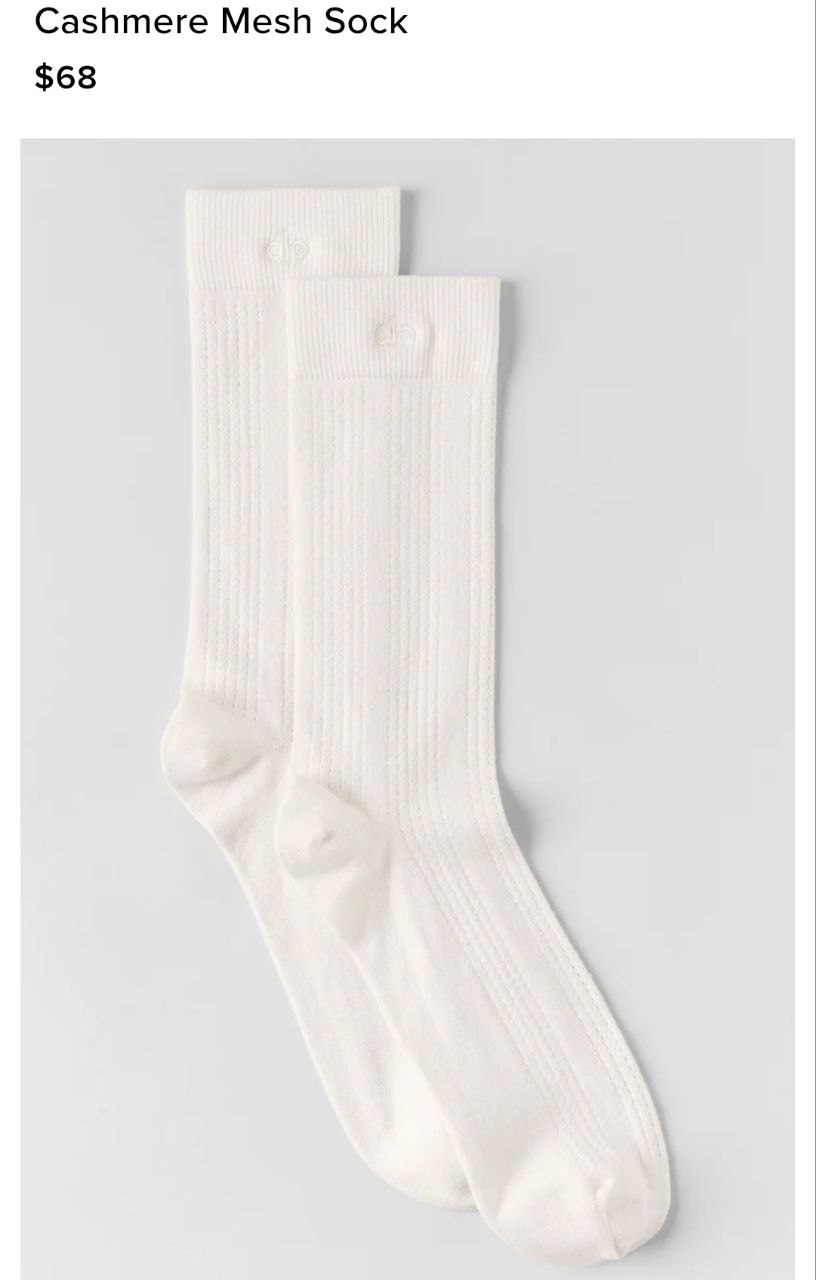 Cashmere Mesh Sock