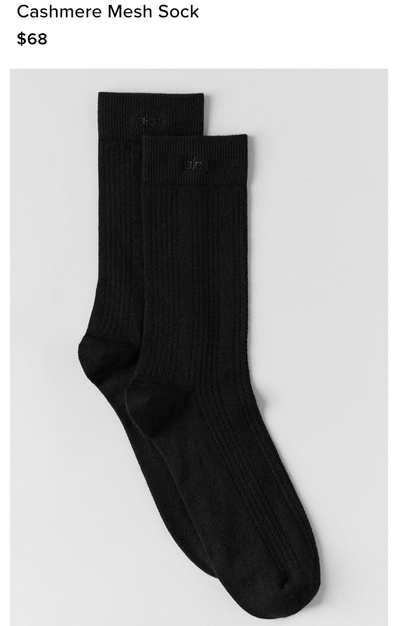 Cashmere Mesh Sock