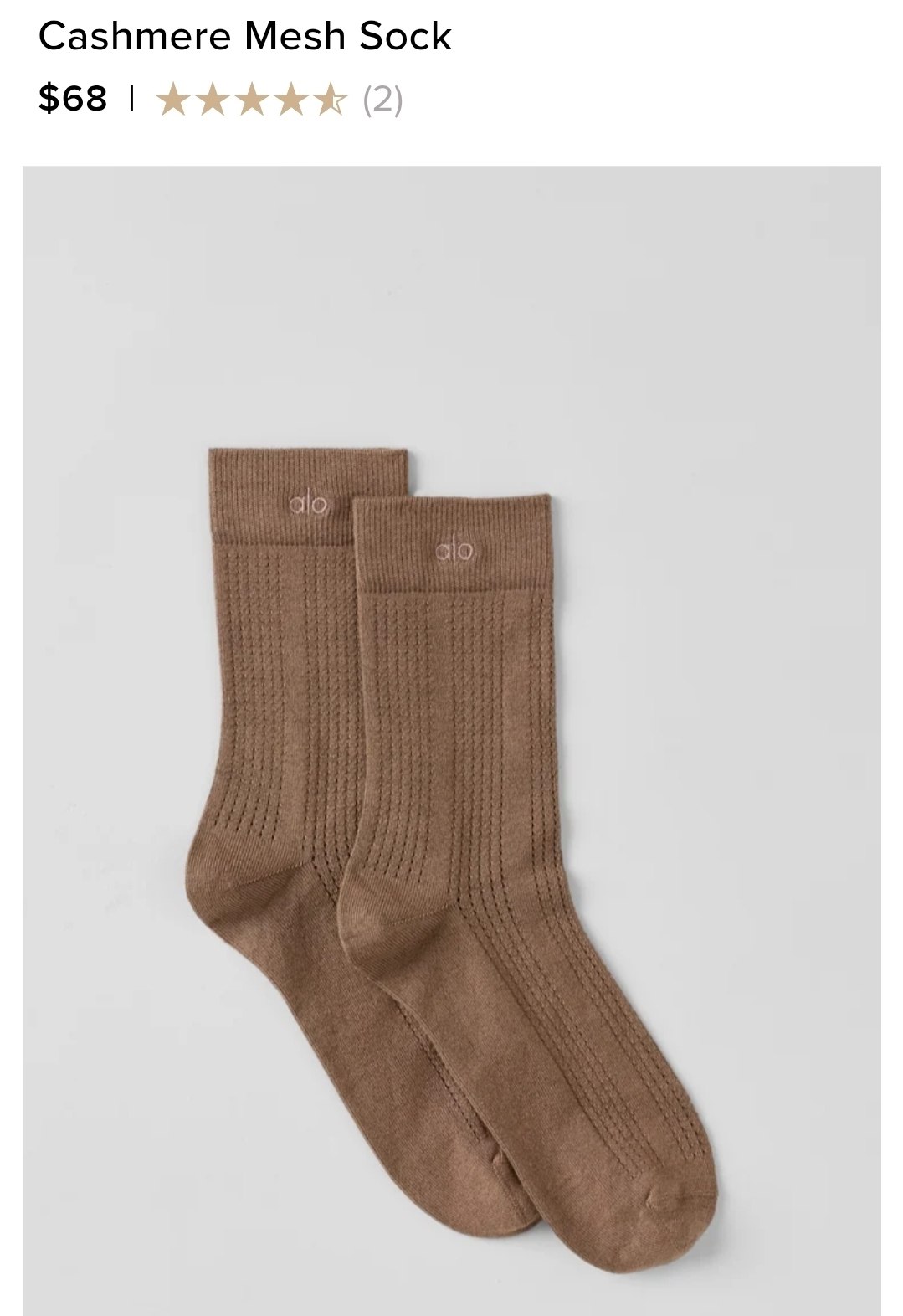 Cashmere Mesh Sock
