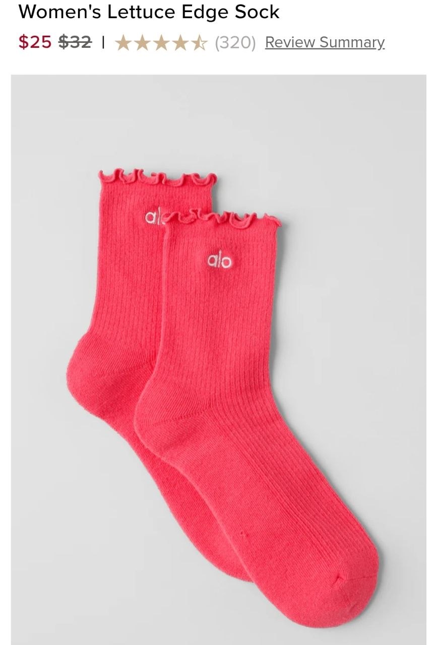 Women's Lettuce Edge Sock