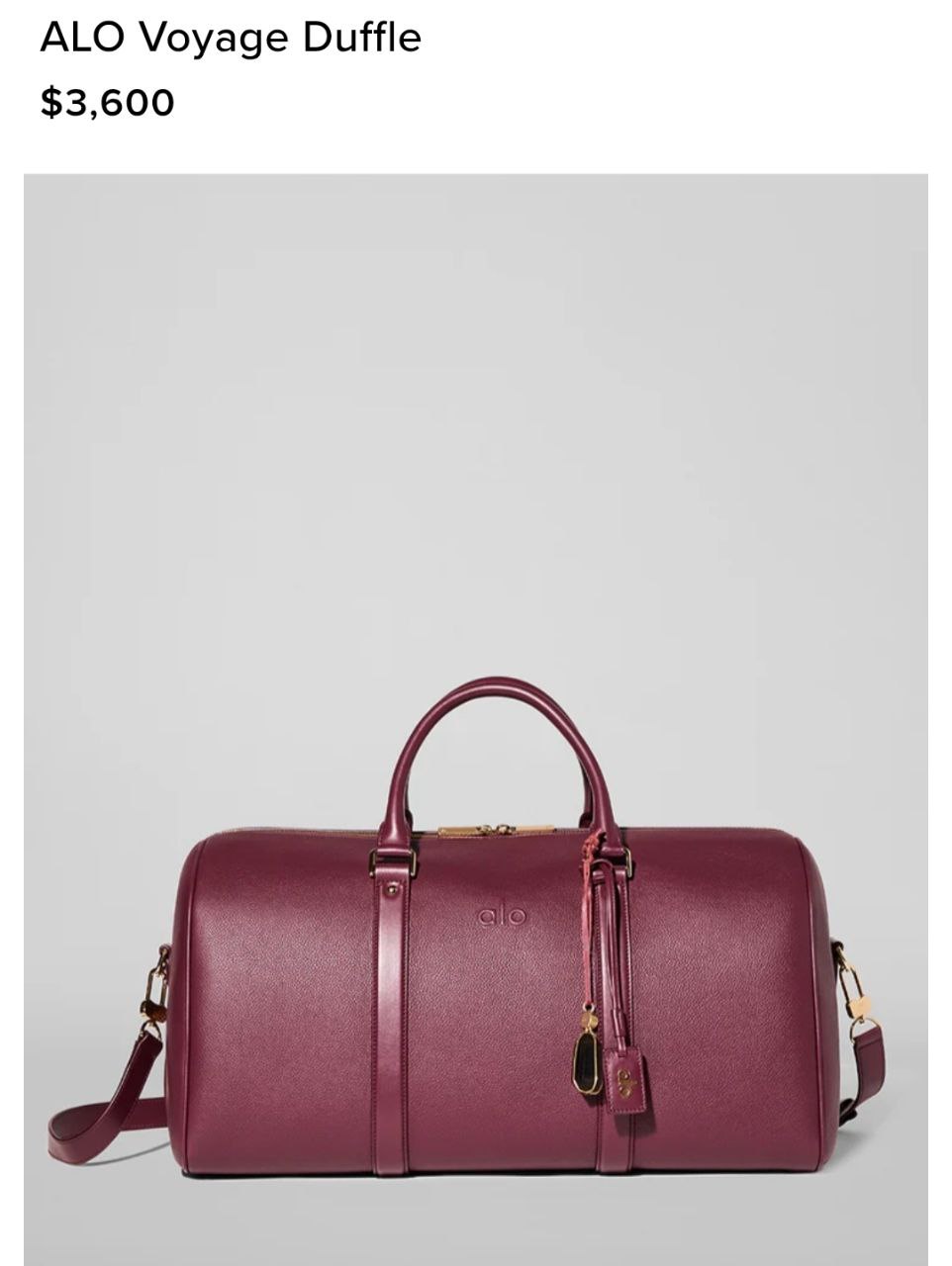 ALO Voyage Duffle