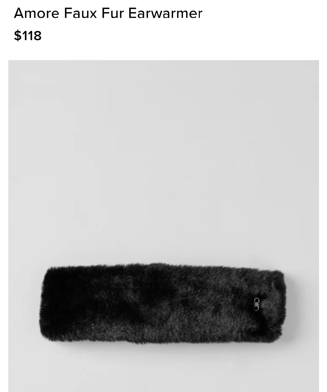 Amore Faux Fur Earwarmer