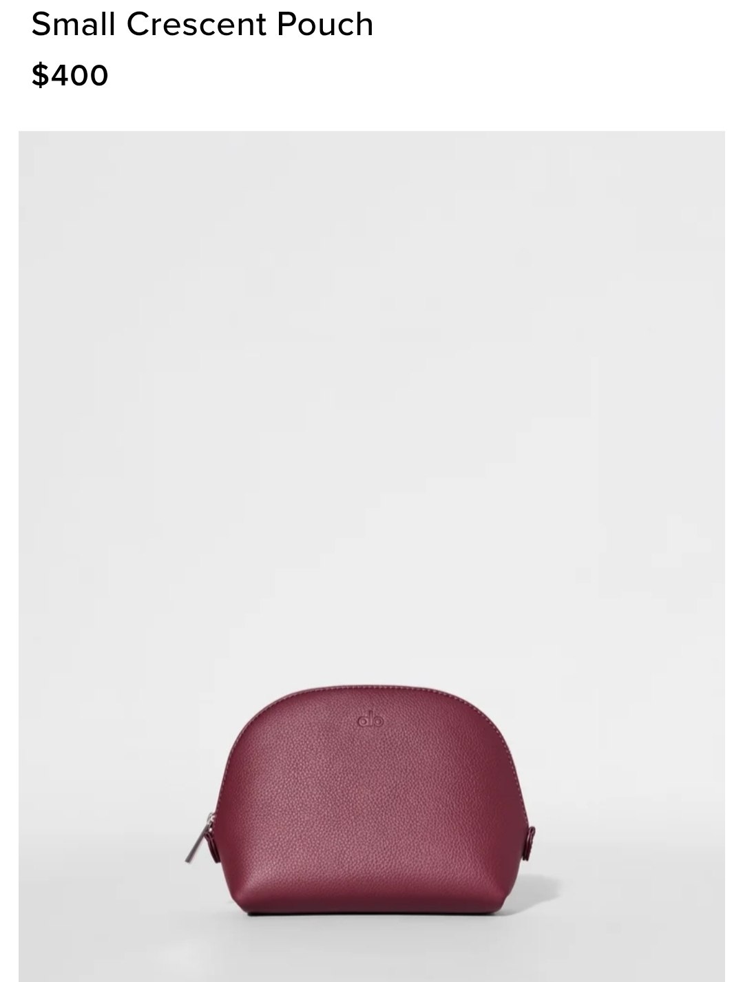 Small Crescent Pouch