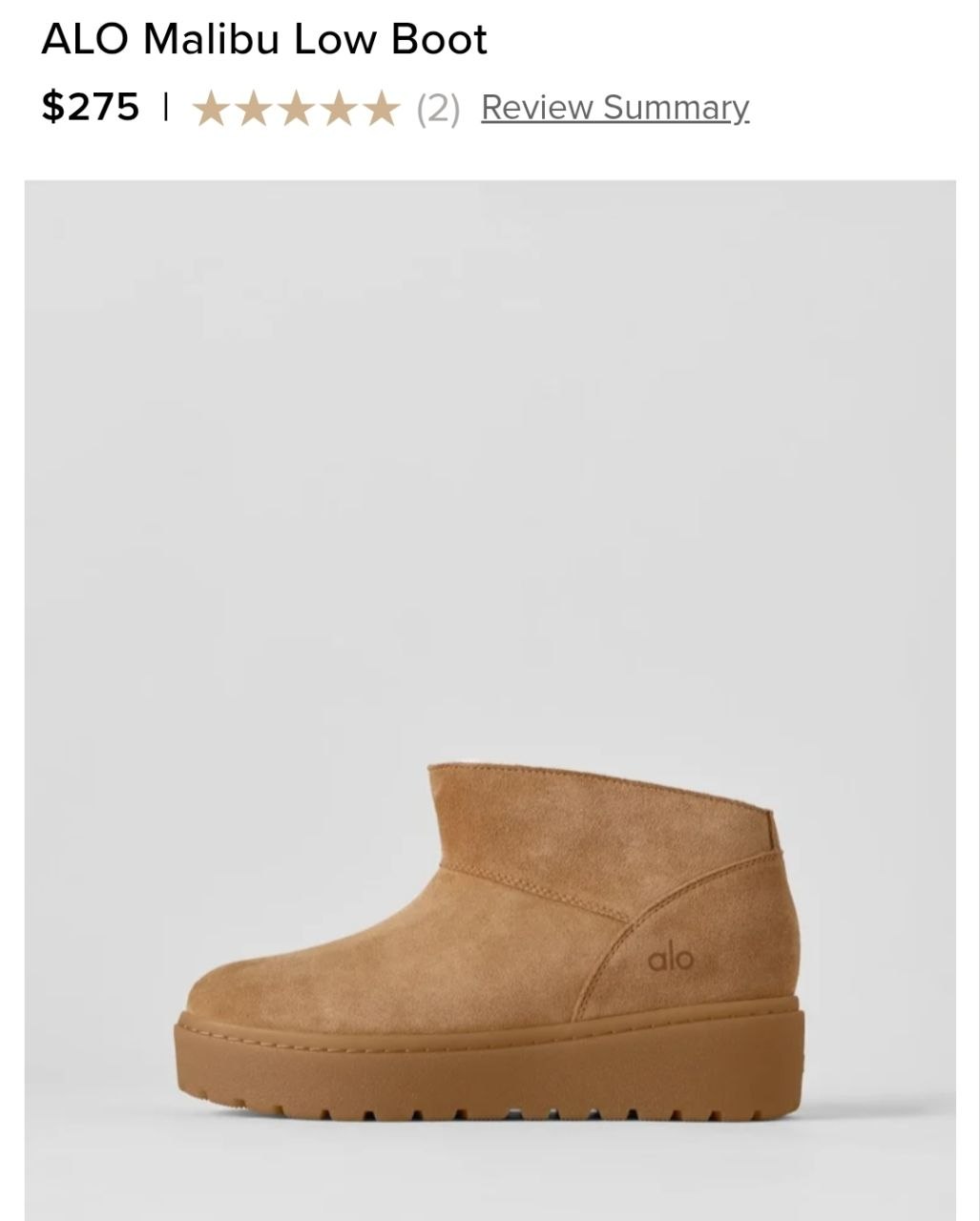 ALO Malibu Low Boot