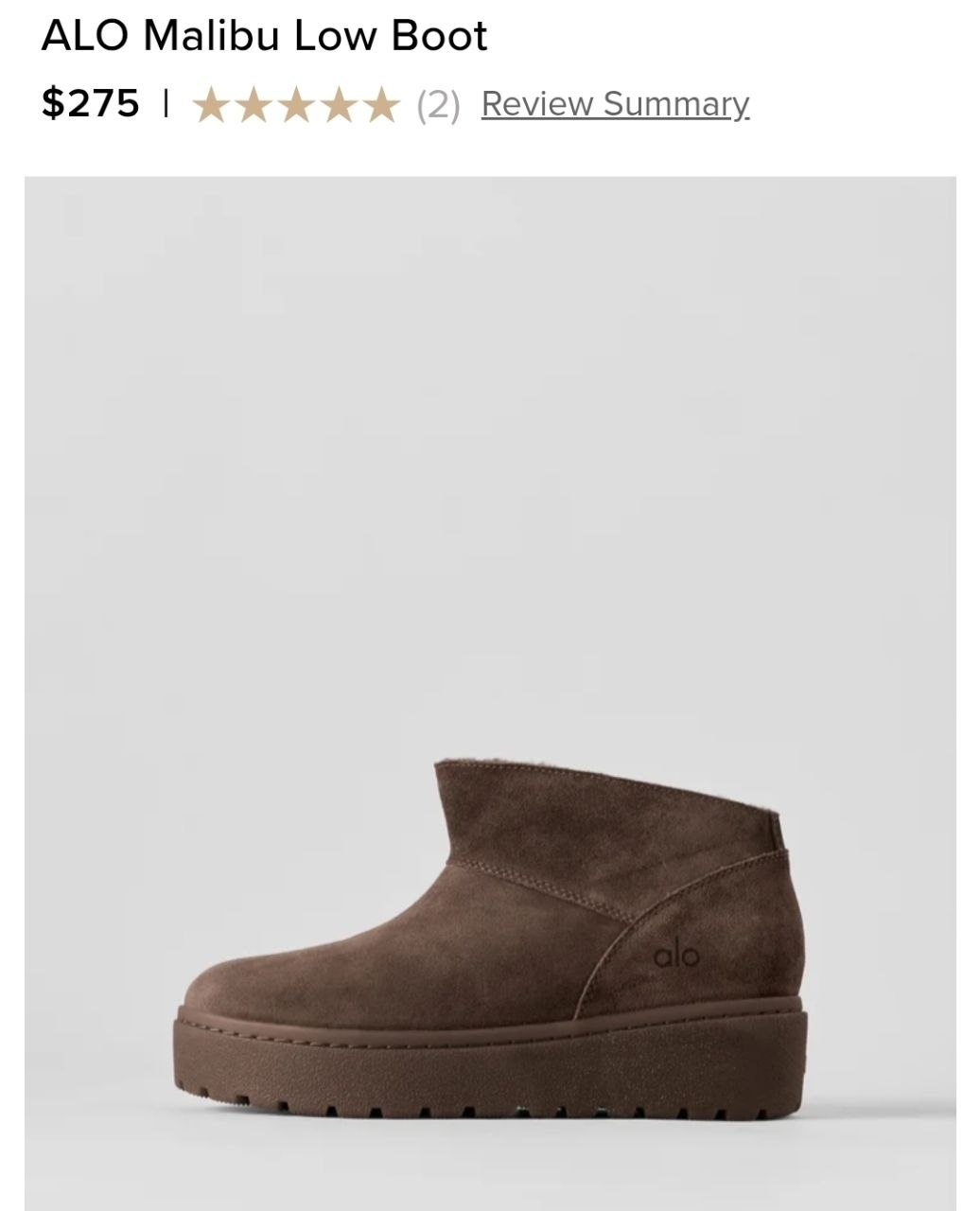 ALO Malibu Low Boot