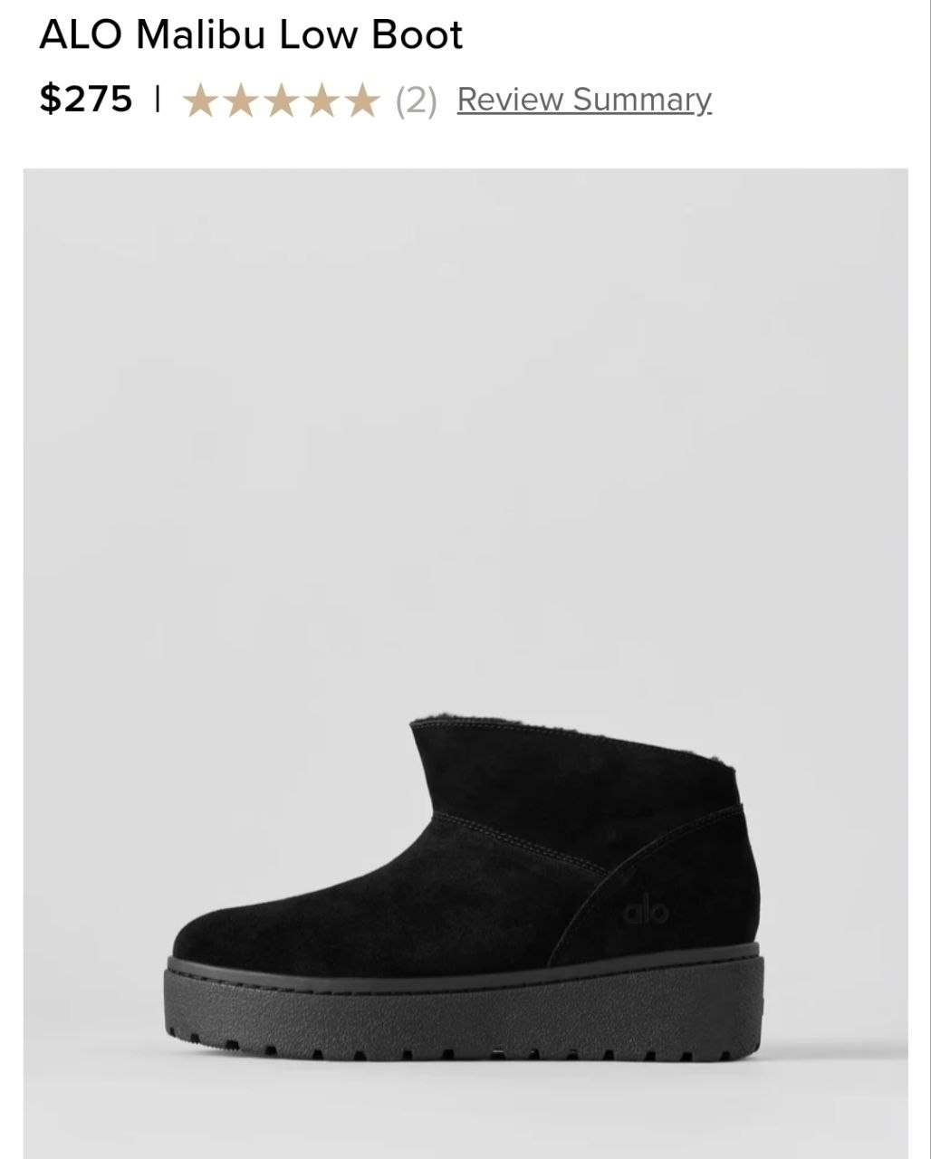 ALO Malibu Low Boot
