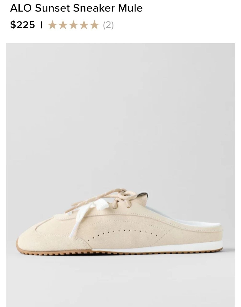 ALO Sunset Sneaker Mule