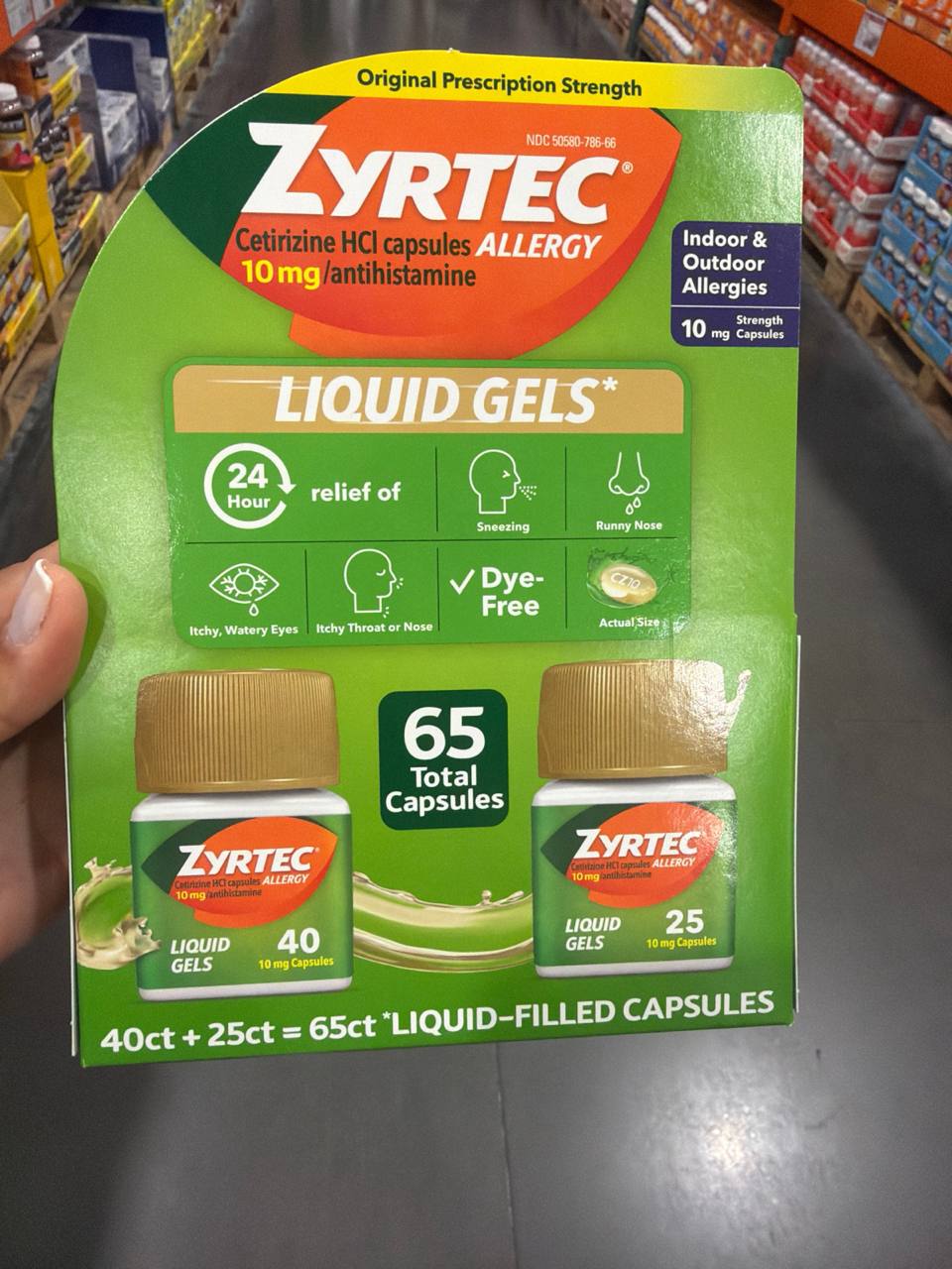 Zyrtec 65 capsulas