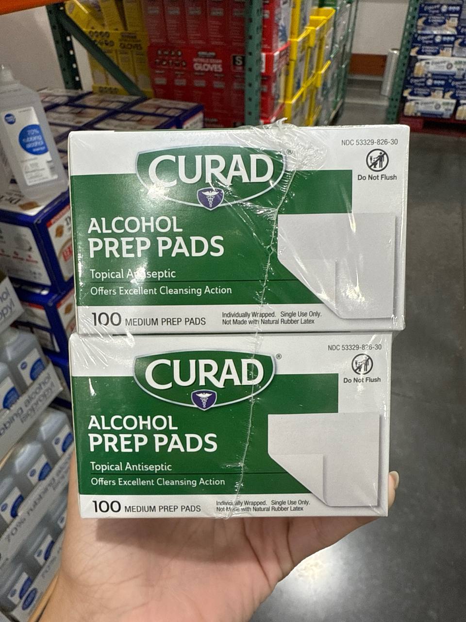 kit com 4 alcohol prepads