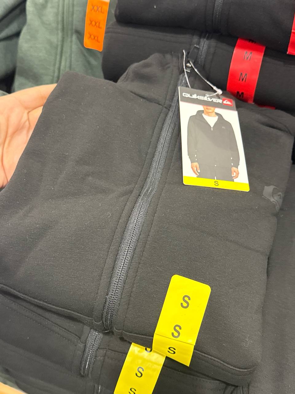 PROMO 25/10 moletom  com  fleece   QUIKSILVER  full zíper e capuz