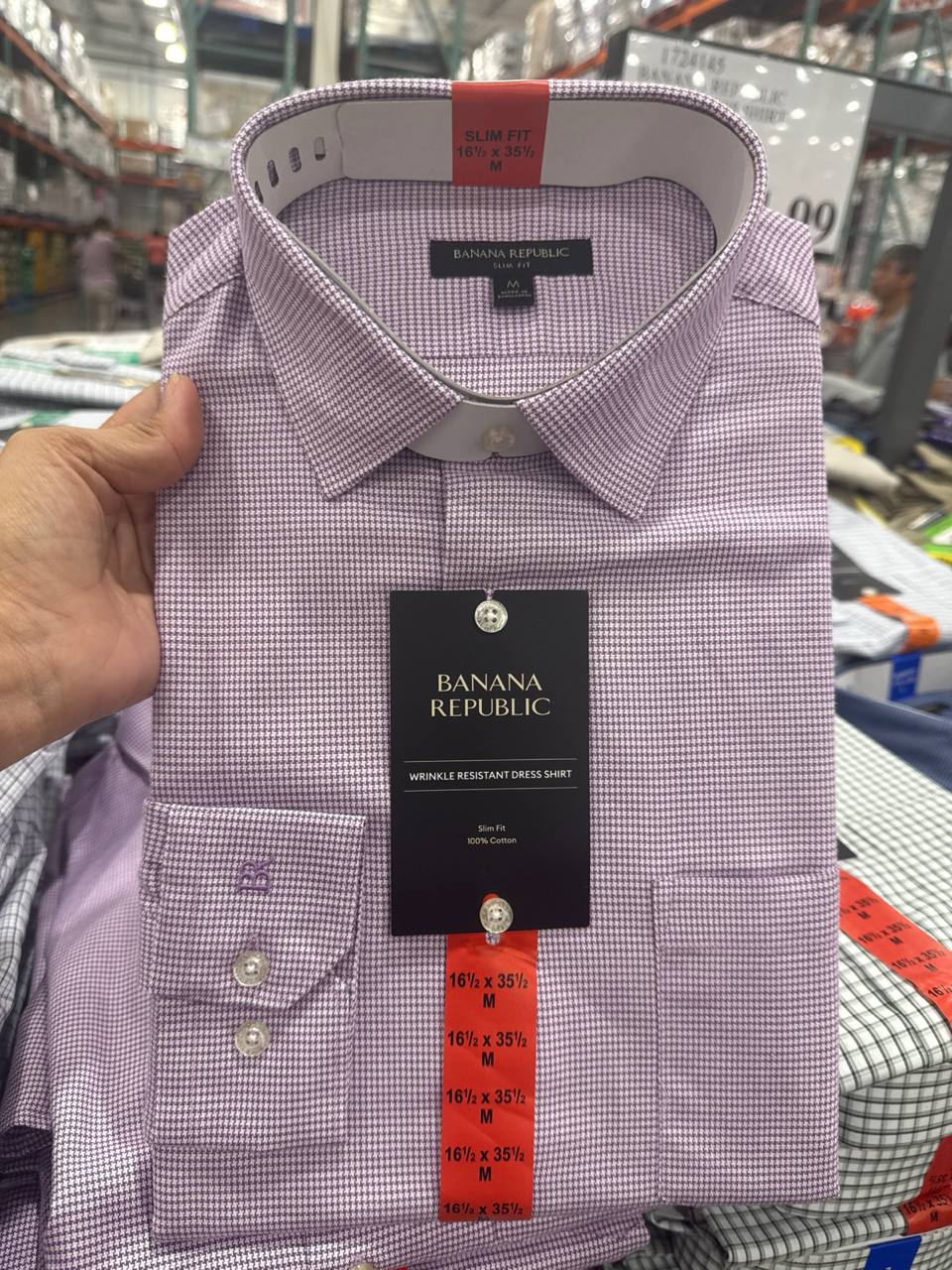 camisa manga longa Slim Fit    BANANA REPUBLIC