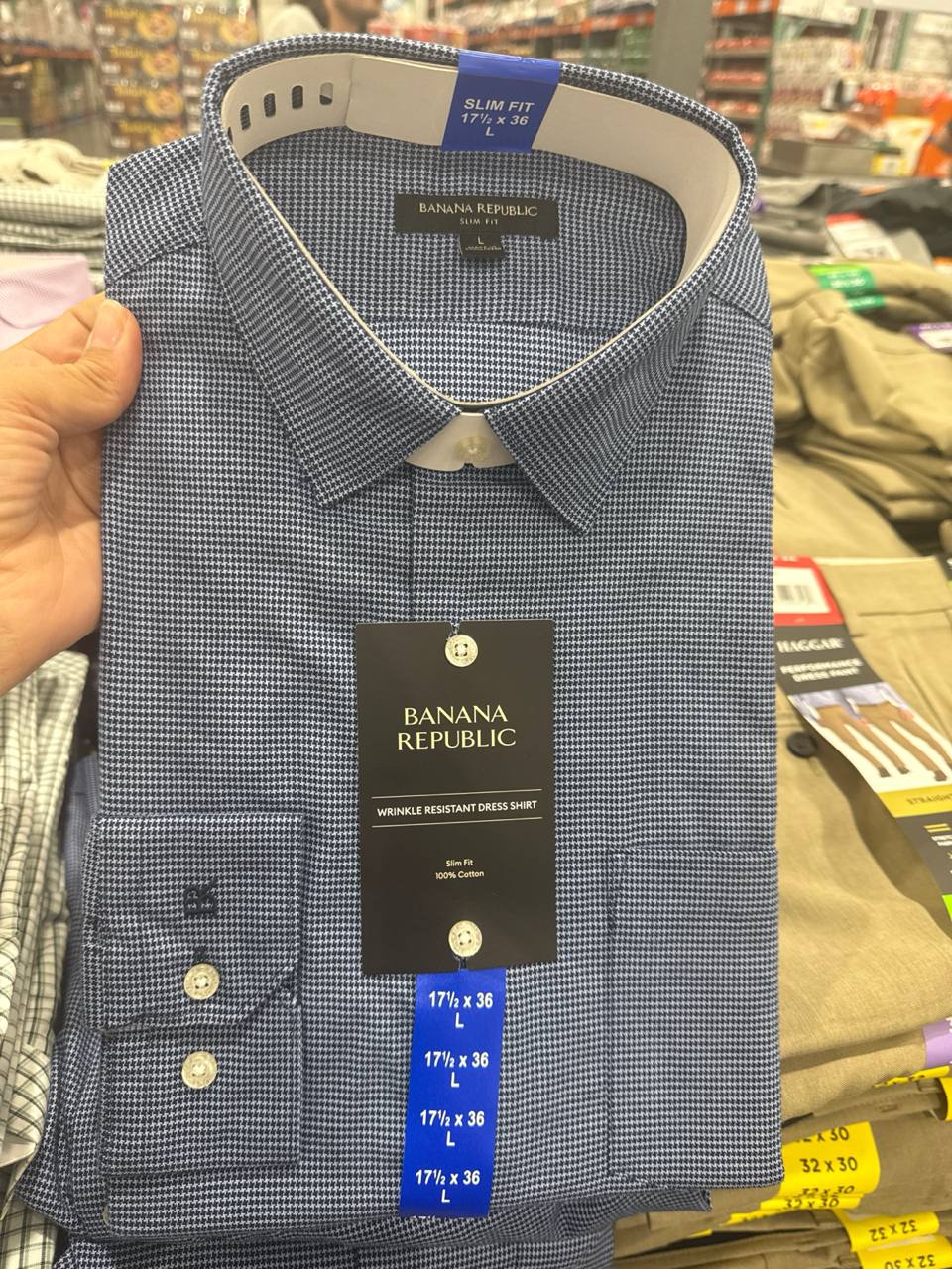 camisa manga longa Slim Fit    BANANA REPUBLIC
