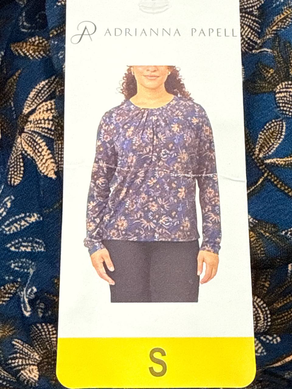 manga longa estampada
