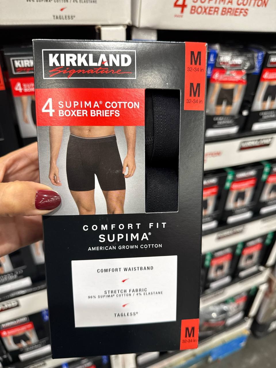 4 pks cuecas KIRKLAND