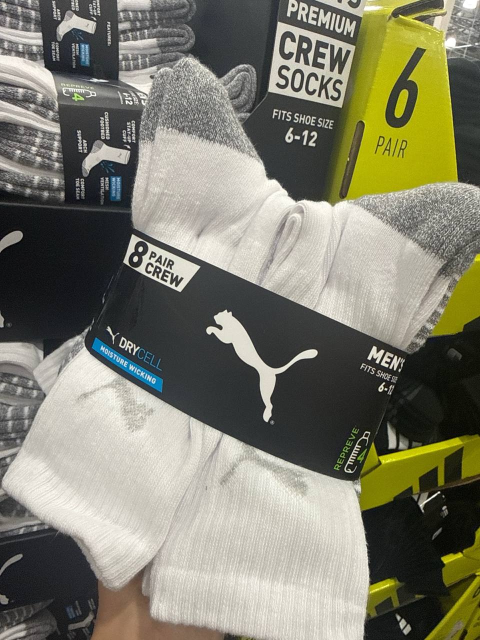 PROMO 26/10 Kit meias Puma  8 pks