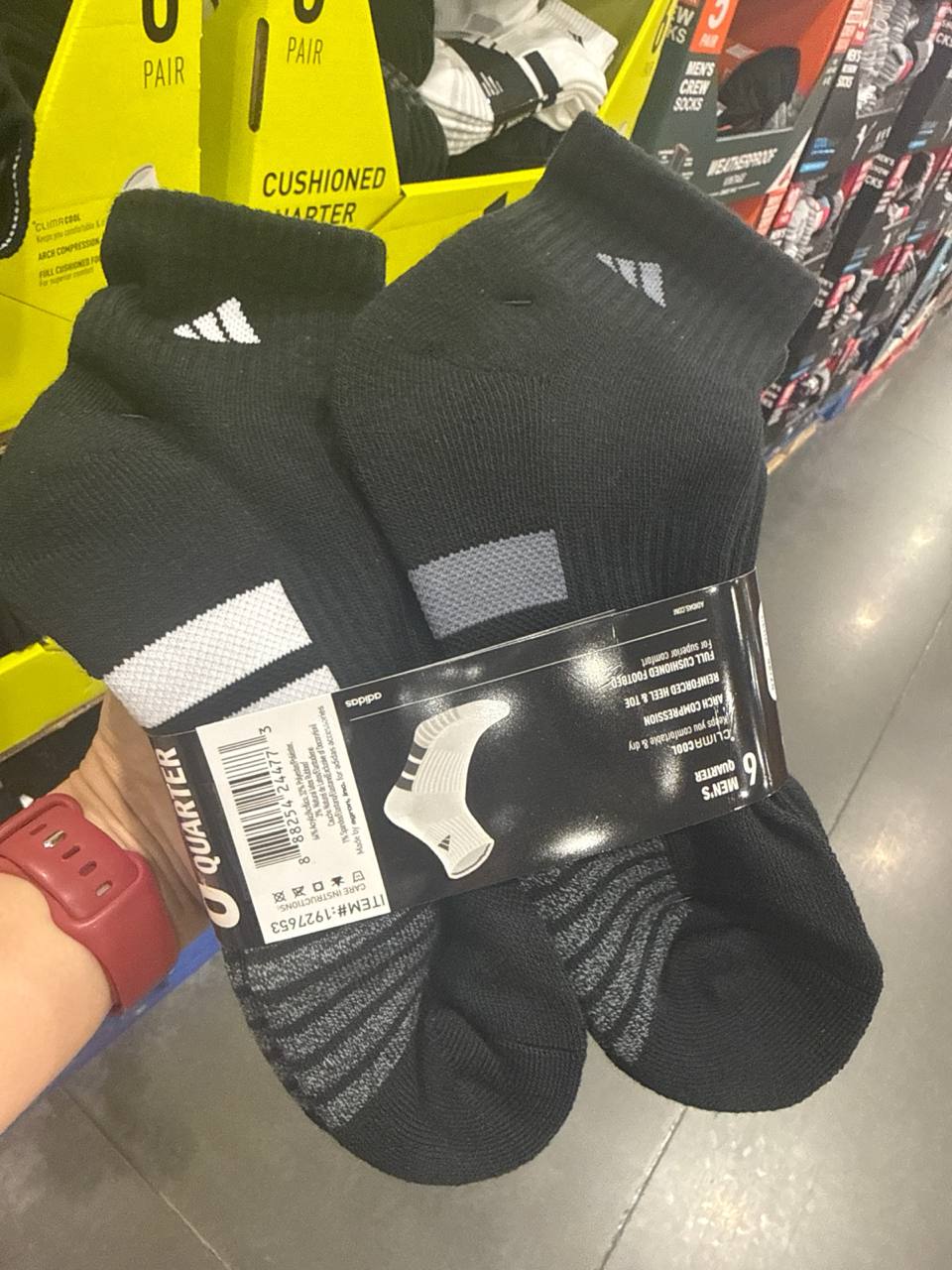 Kit meias Adidas   6 pks