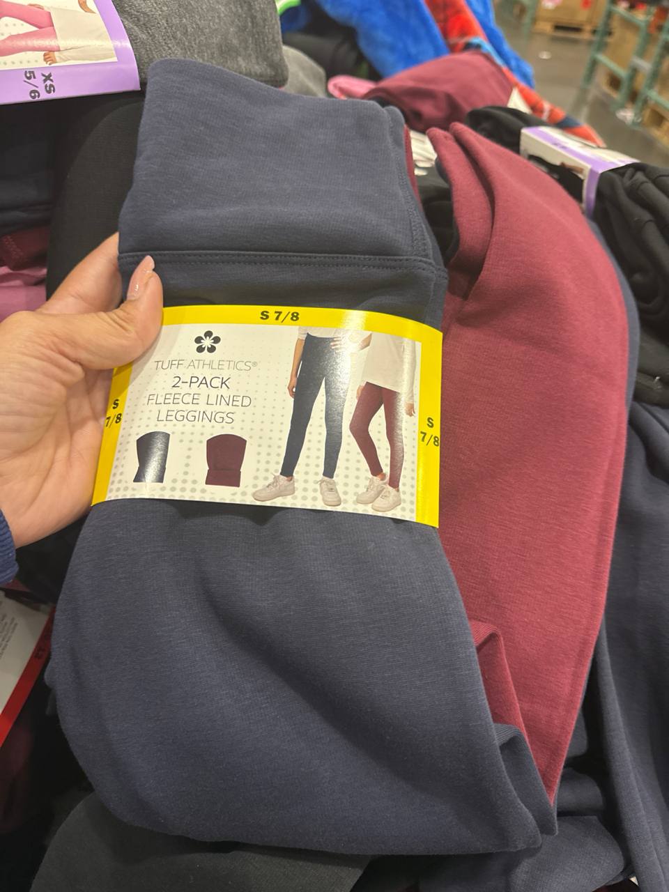 calça leggings com fleece 2 pack