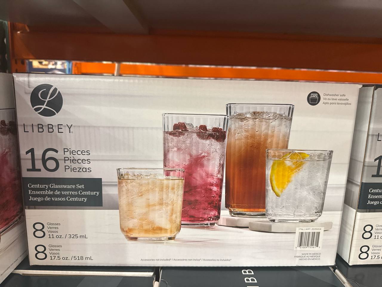 PROMO 25/10  copos LIBBEY  16 pcs