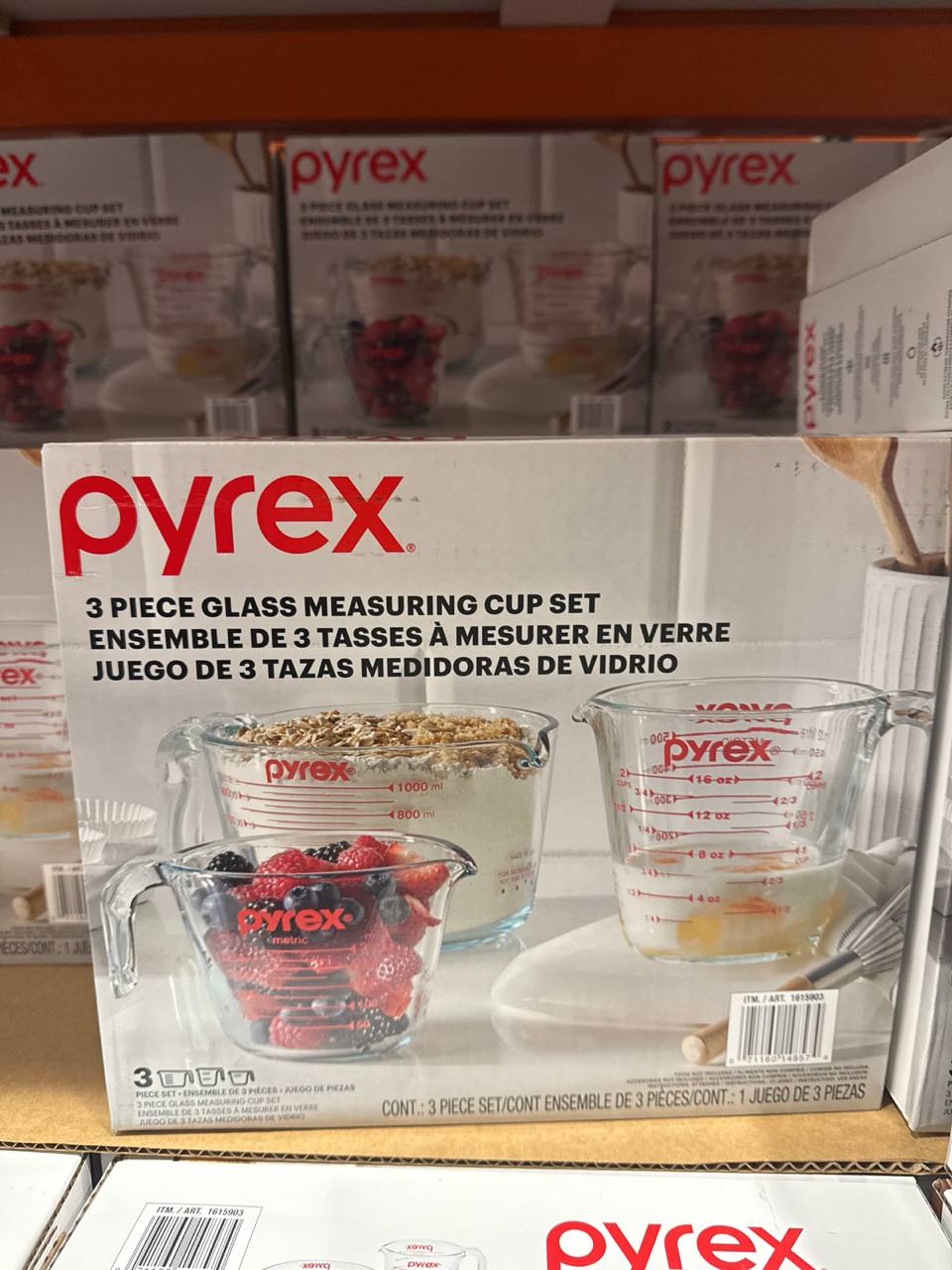 PYREX  3 pcs