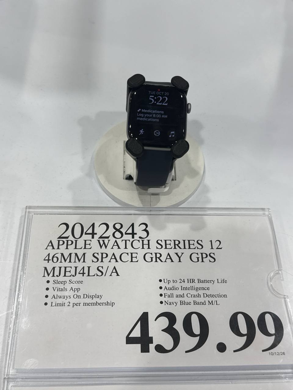 Apple Watch 46mm  série 12 space gray GPS