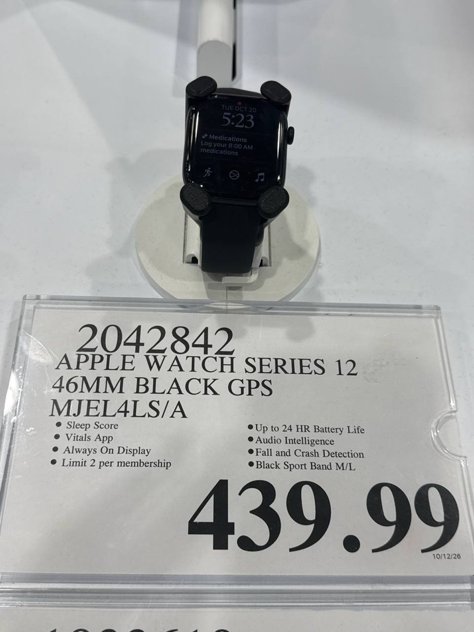 Apple Watch 46mm  série 12 Black  GPS