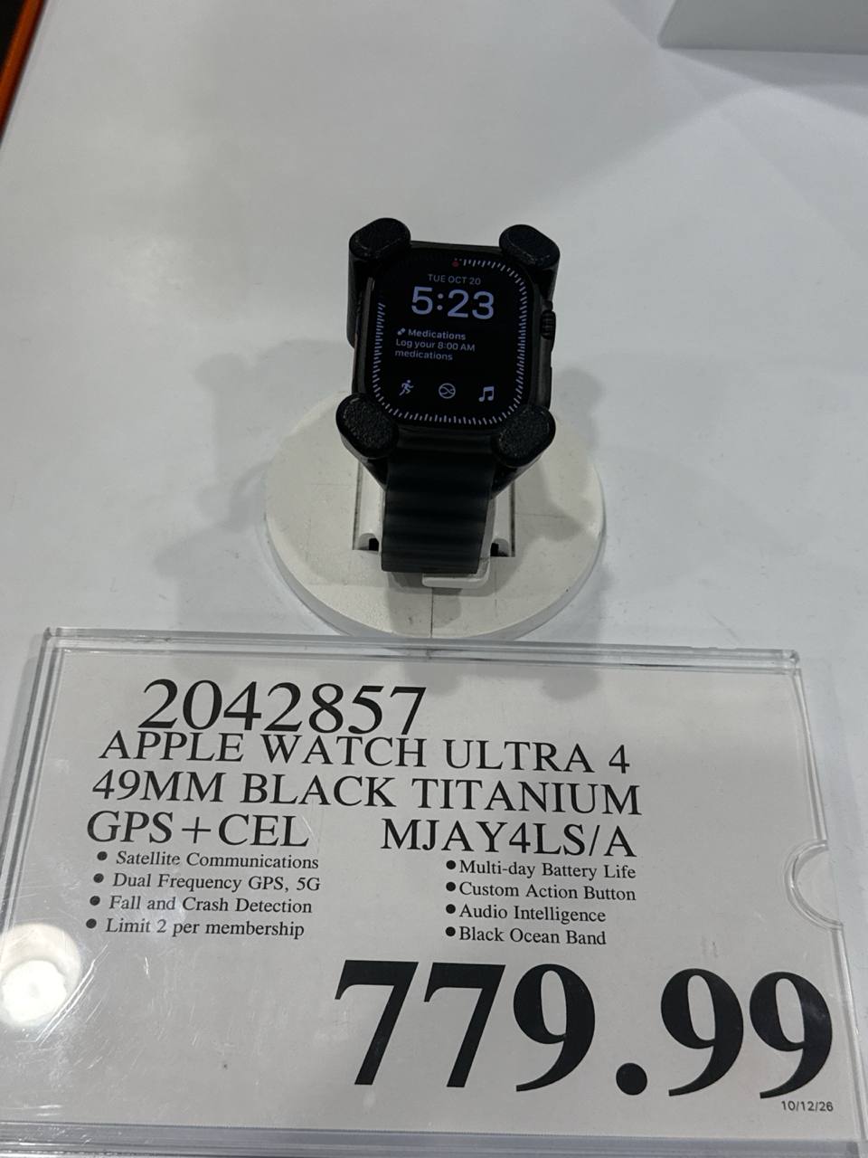 Apple Watch 49mm  ultra 4 black titanium  GPS + Cel