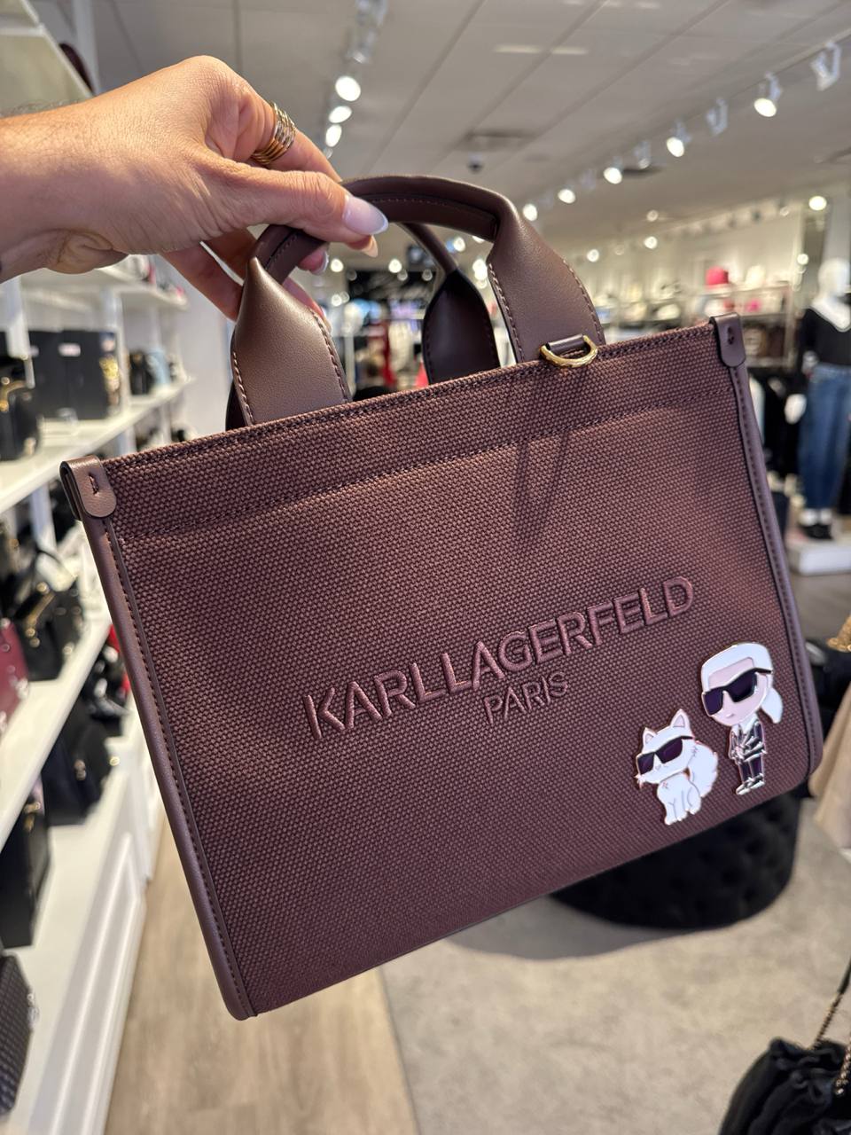bolsa média com alça de pano