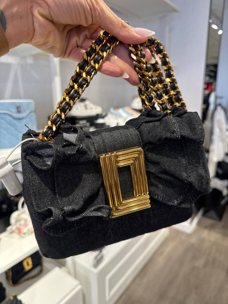 bolsa CROSSBODY pequena com alça transversal dupla