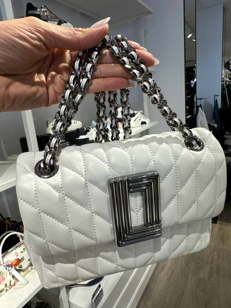 bolsa CROSSBODY pequena com alça dupla ombro e transversal