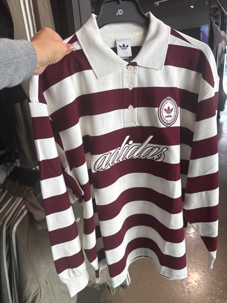 manga longa  Adidas vestuário