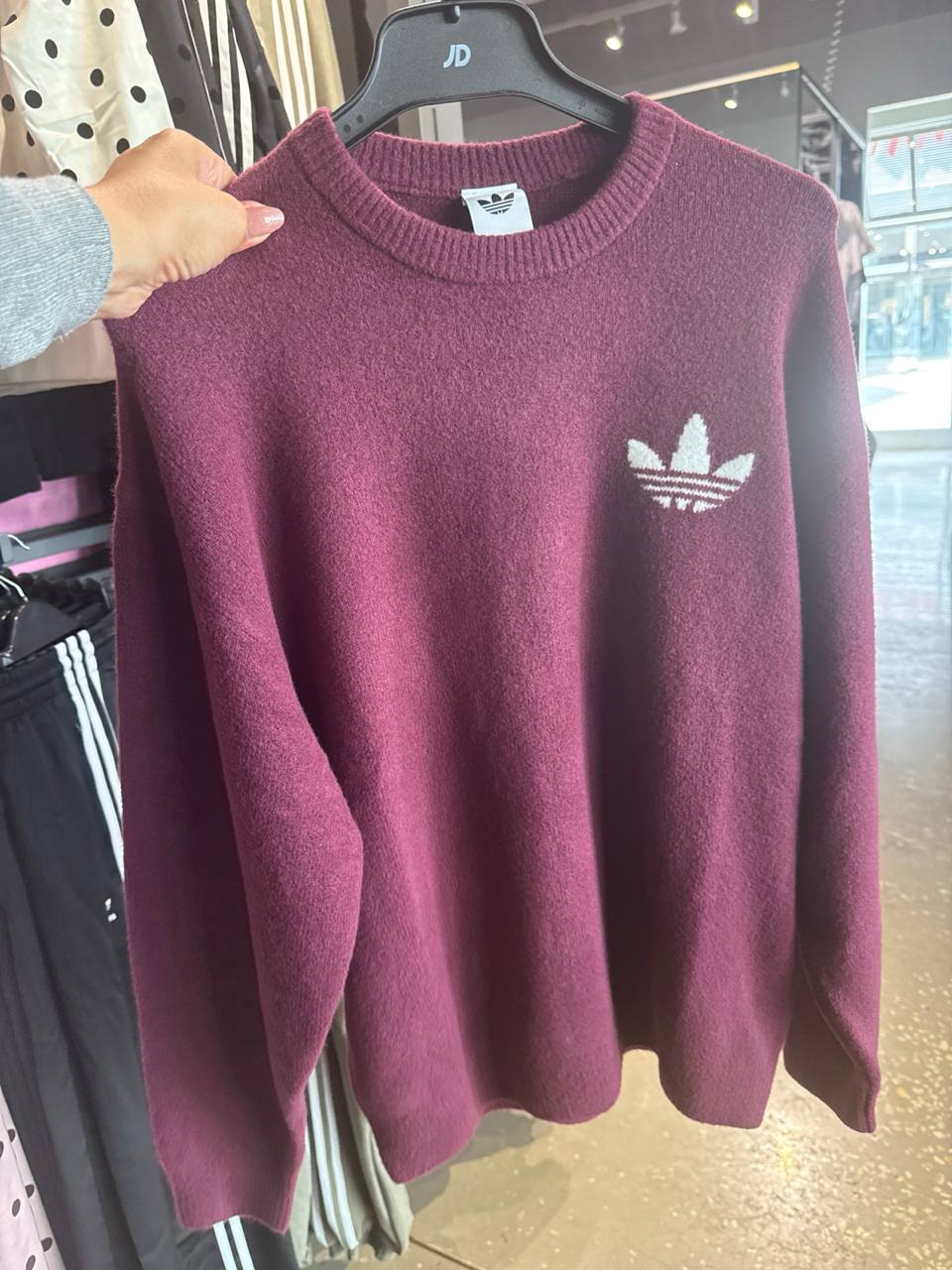 suéter  manga longa  Adidas vestuário