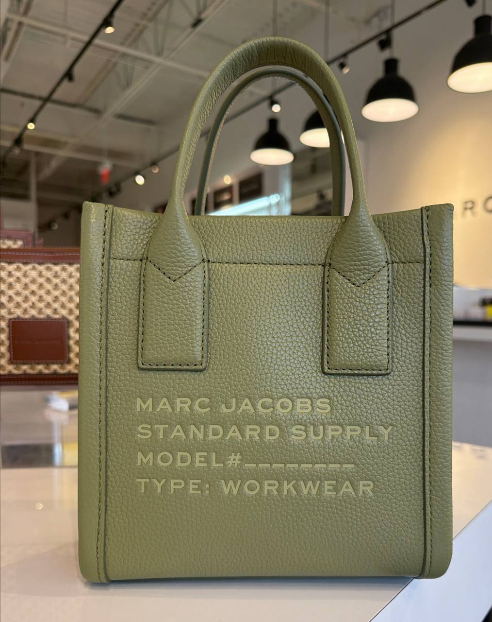 Standard supply Leather Tote bolsa pequena