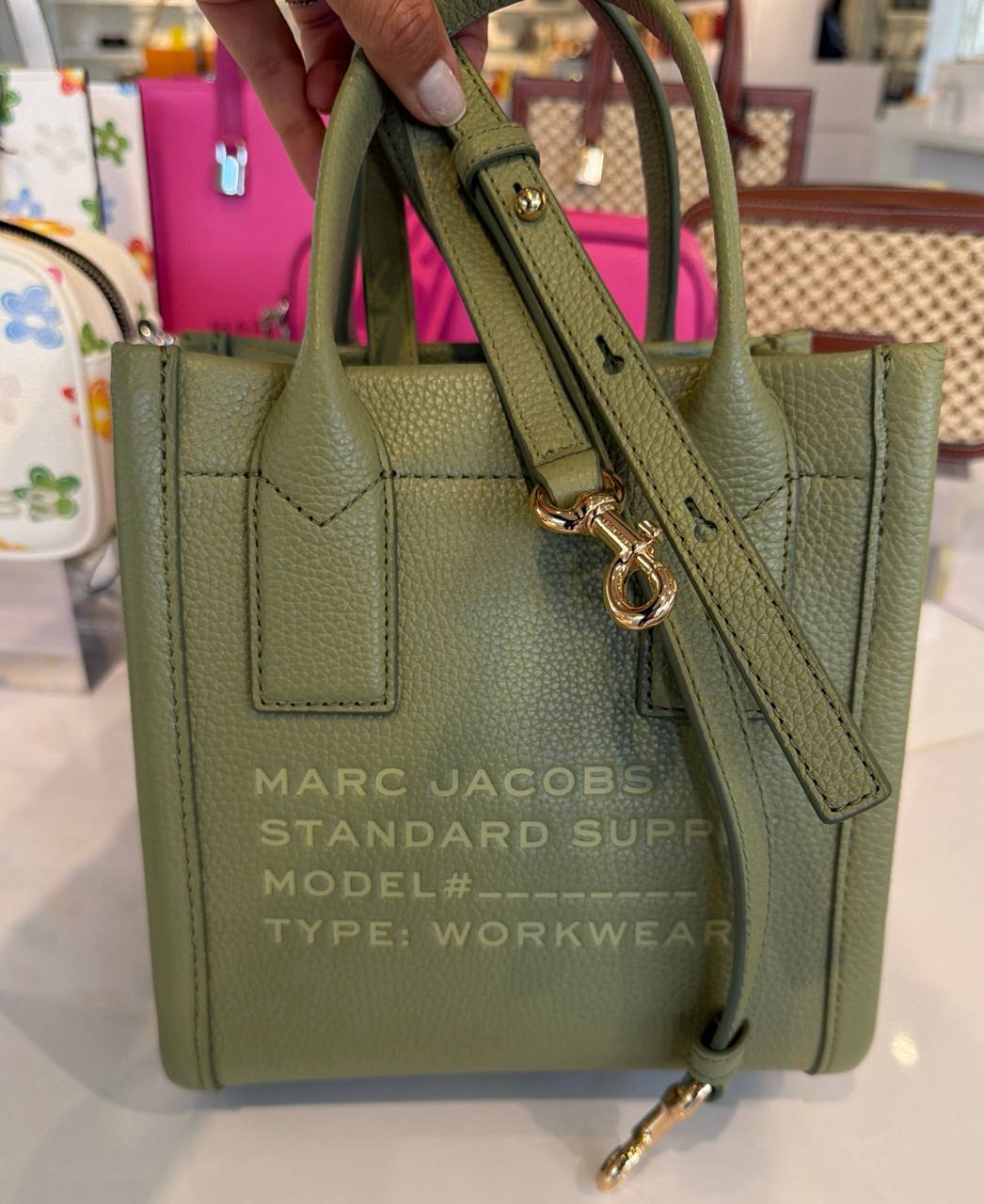 Standard supply Leather Tote bolsa pequena