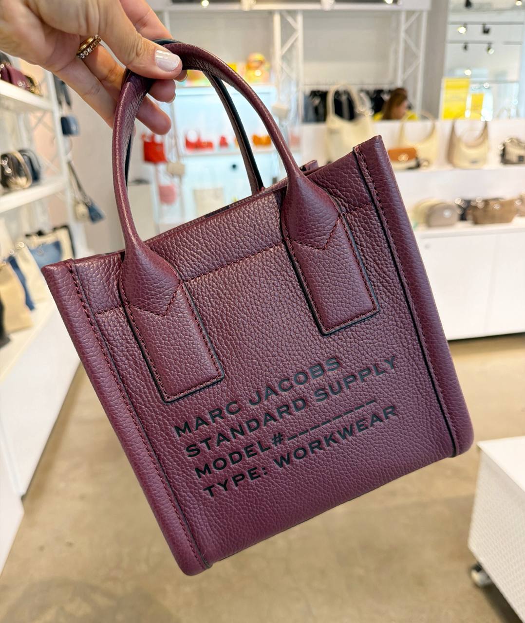 Standard supply Leather Tote bolsa pequena