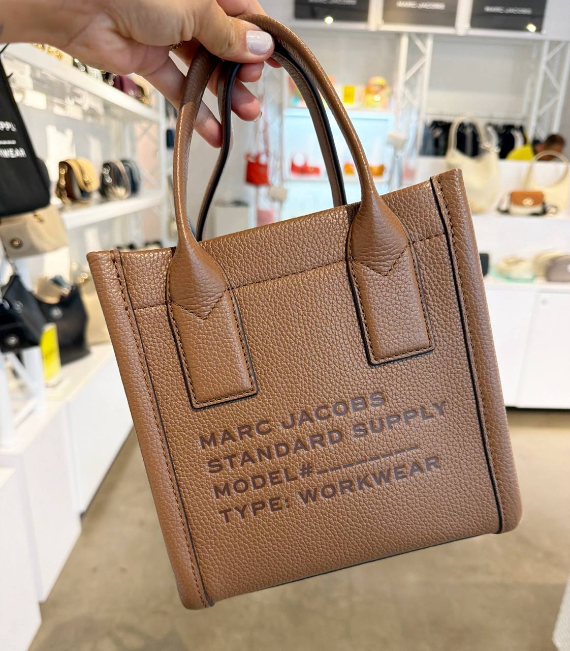 Standard supply Leather Tote bolsa pequena